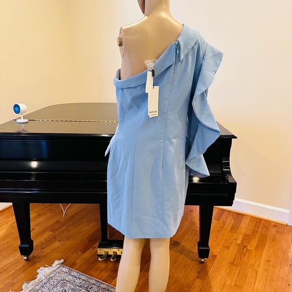 NWT BLOGGER’S FAVORITE LAVISH ALICE LUXURY ONE RUFFLE SLEEVE BLAZER DRESS - Picture 15 of 17